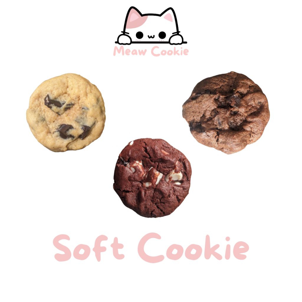 

[MINIMAL ORDER 3 PCS] SOFT COOKIE 50GRAM BY MEAW COOKIE