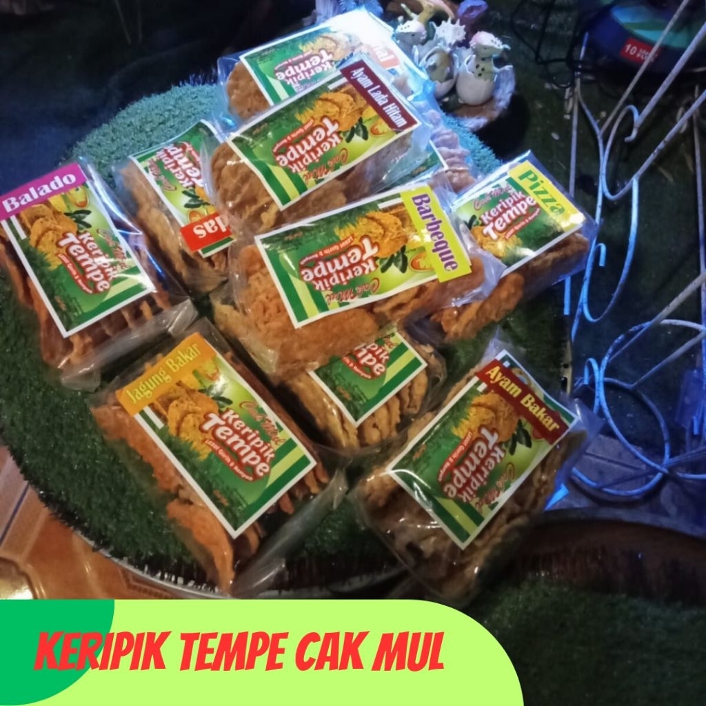 

Keripik Tempe Cak Mul mini isi 10