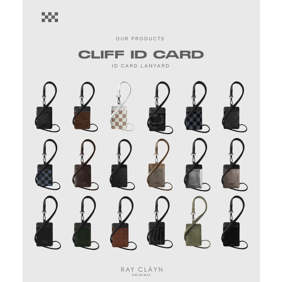 

KODE V79K Ray Clyn ID Card Lanyard Name Tag Lanyard ID Cardholder Kulit Gantungan Kartu ID