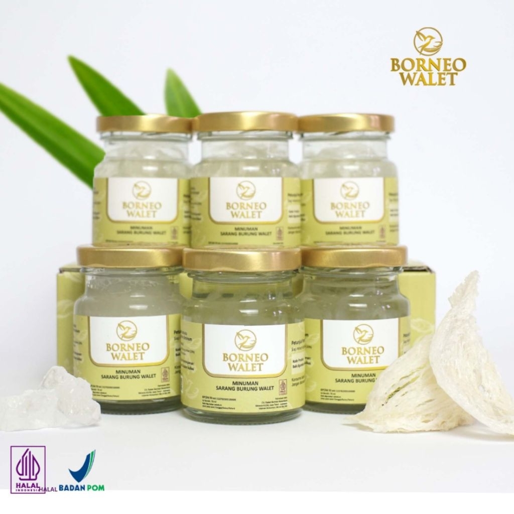 

Isi 6 Botol, Borneo Walet Minuman Sarang Burung Walet