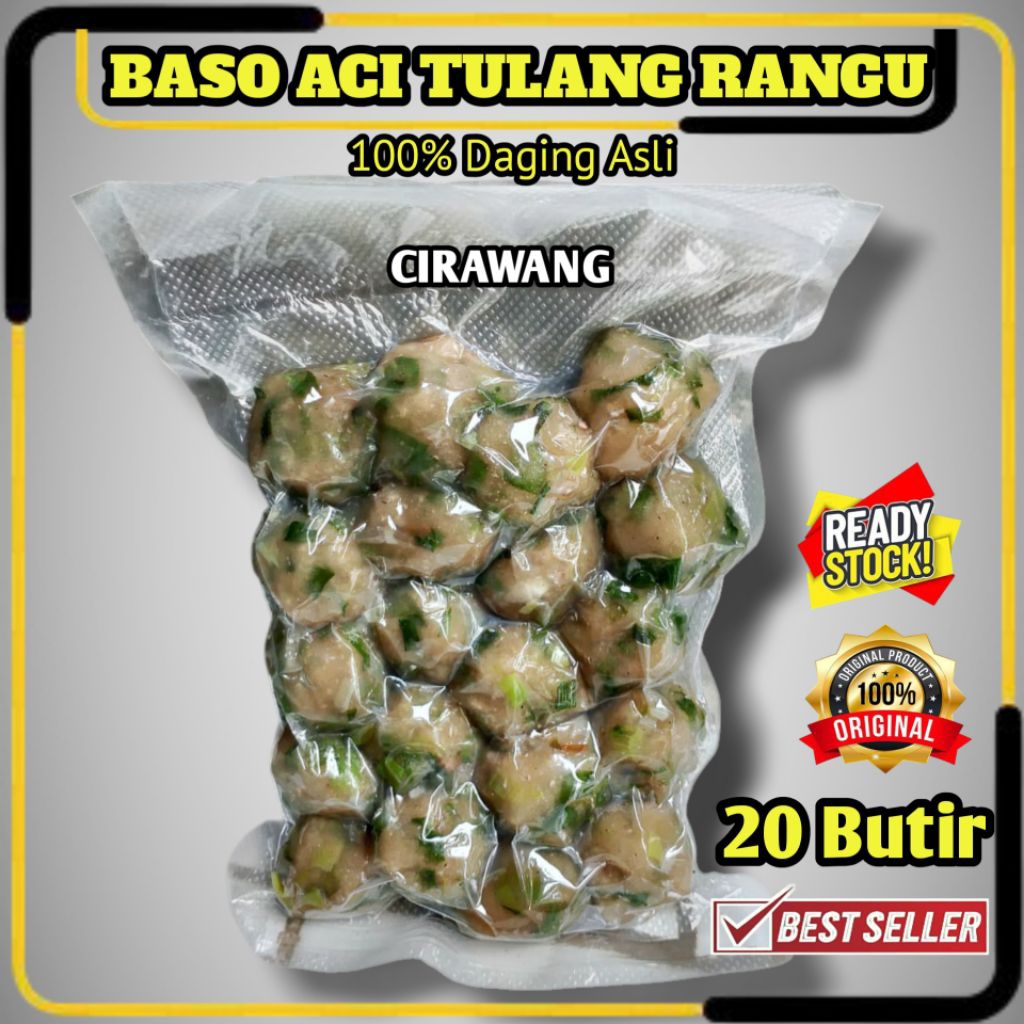 

Baso Aci Tulang Rangu Viral Khas Ciamis / Cirawang / Cirawit Pedas Gurih (Tanpa Bumbu )