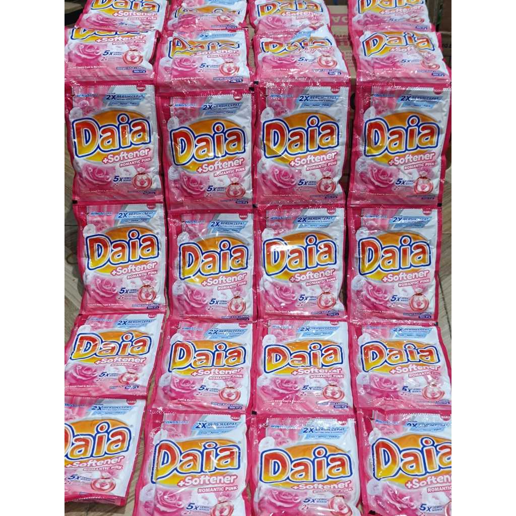 DETERGENT DAIA BUBUK SACHET 1 RENCENG 6 SACHET 47 GR