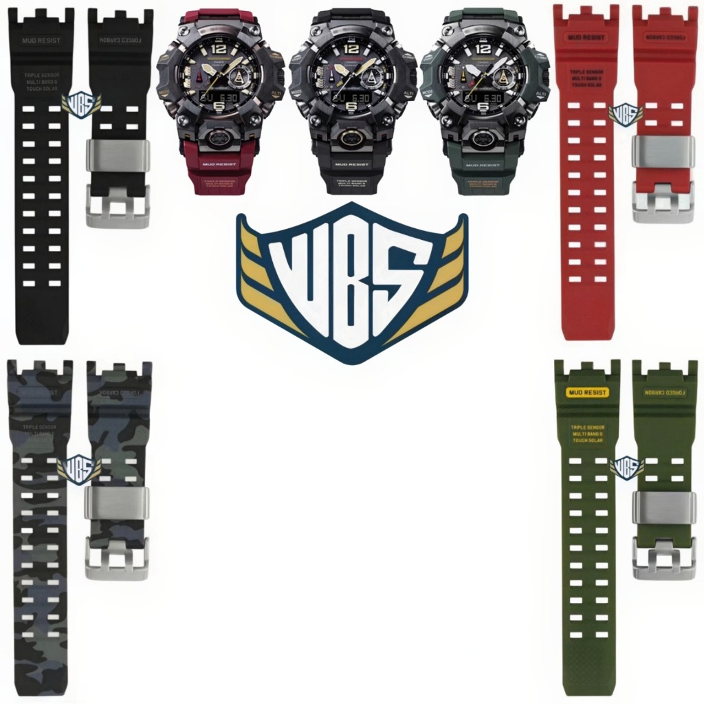 Tali Jam Tangan GWG-2000 Replacement Strap Rubber Mudmaster GWG 2000 Mudmaster GWG-2040 8110.26