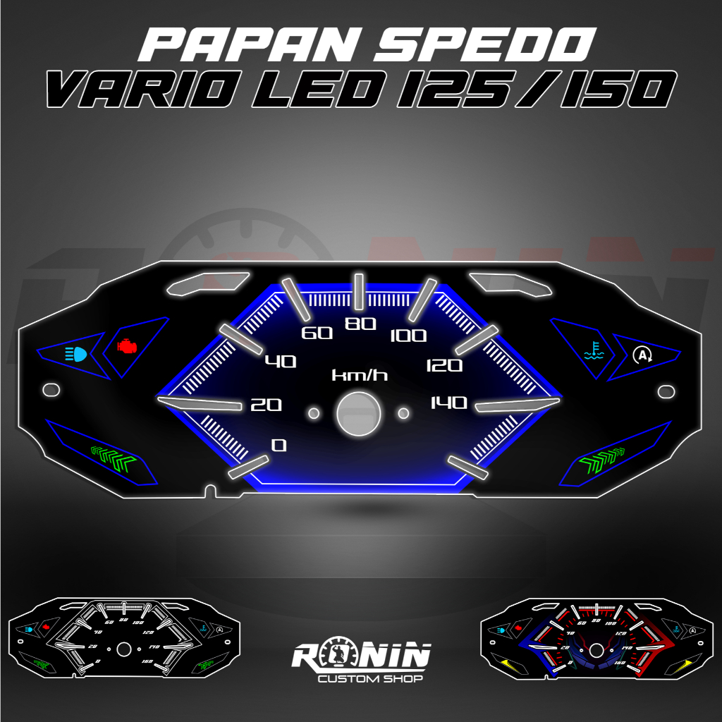 PAPAN SPIDO PANEL SPEEDOMETER PAPAN SPEDO HONDA VARIO 125 VARIO 150 LED OLD VARIO LED BISA CUSTOM