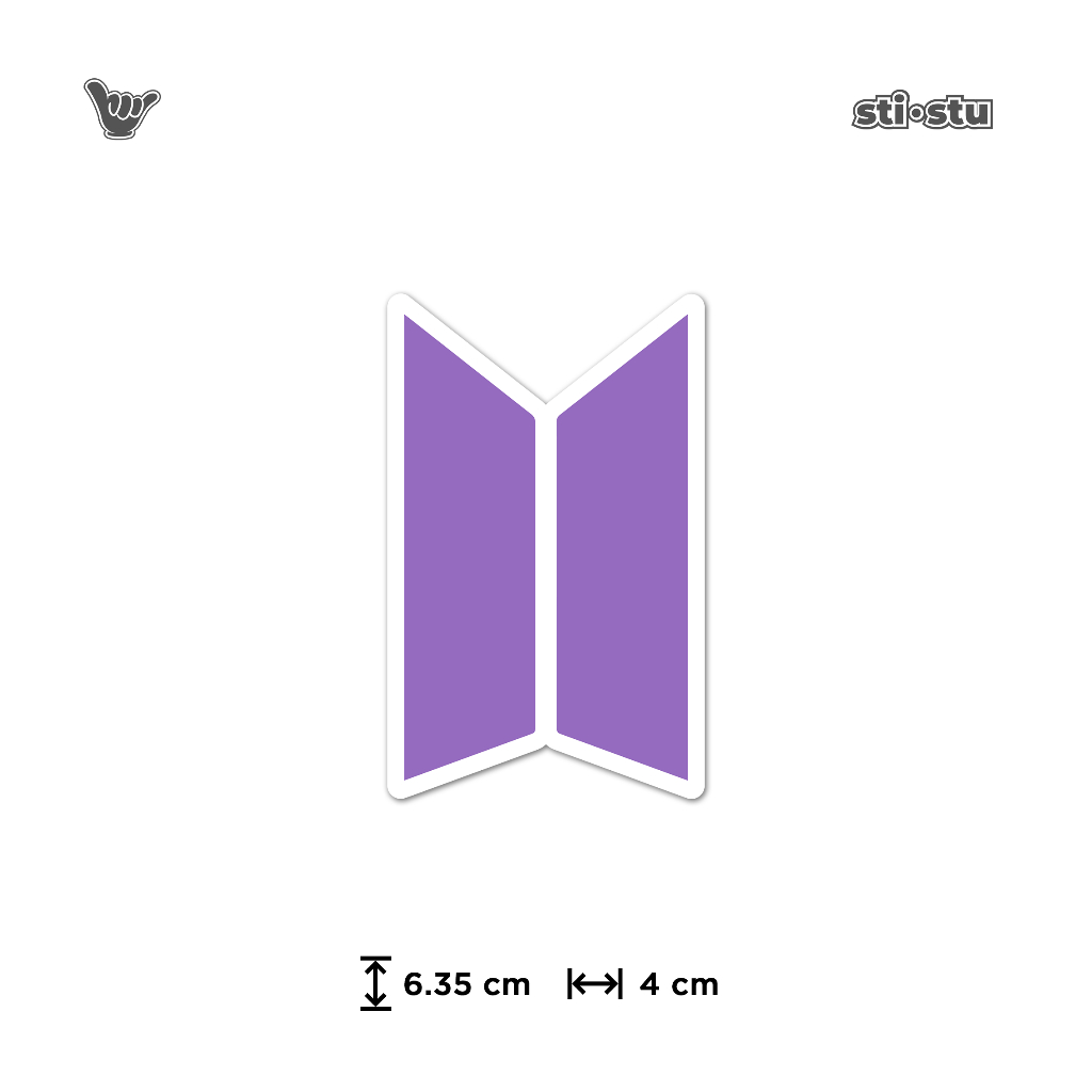 

Sticker BTS - Logo BTS Violet | Sticker Kpop | Sticker Band | Sticker Vinyl
