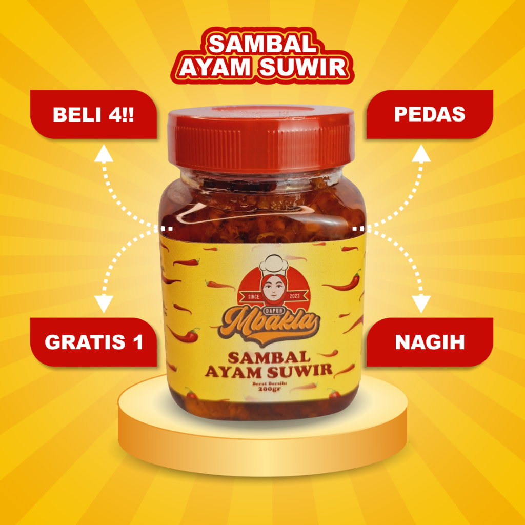 

Dapur Mbakla | Sambel Ayam Suwir Pedas Nagih