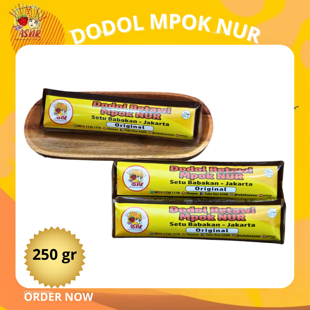 

Dodol Betawi Mpok Nur 250gram