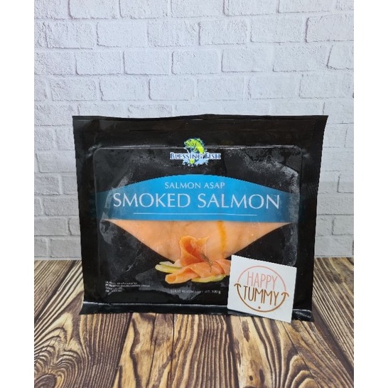 

Miliki Smoked salmon blessing fish ikan asap 1gr halal