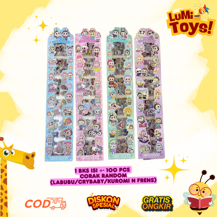 

Sticker Panjang Labubu Sanrio Cry Baby 100 pcs