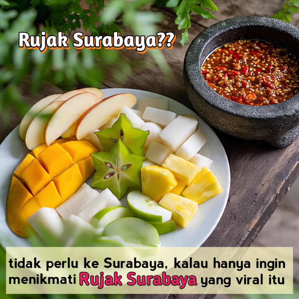 

Bumbu rujak ala RUJAK SURABAYA yang viral rujak buah petis