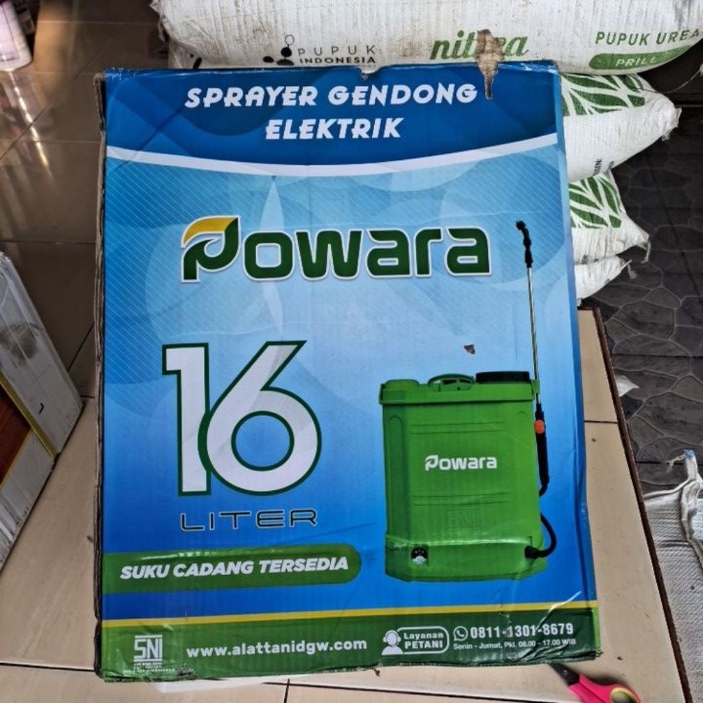 Sprayer Elektrik Powara DGW 16 Liter / Alat Penyemprotan Pertanian Elektrik 16 Liter