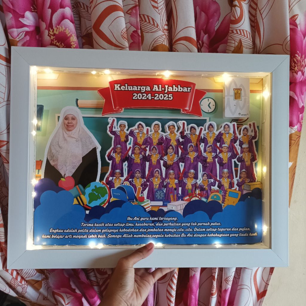 frame kenang kenangan / Frame perpisahan / hadiah figura custom / Kado Perpisahan guru / Kado Farewe