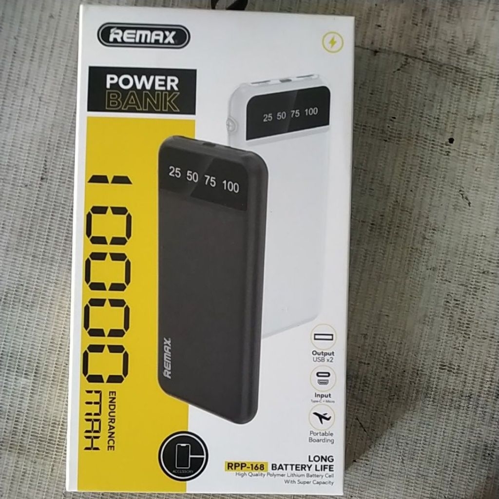 Powerbank 10.000mah slim OverCurrent Protection