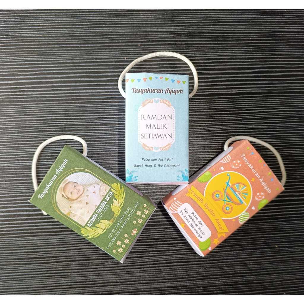 

Box Kotak Tempat Telur Aqiqah / Paper Bag Wadah Telur Tasyakuran Marhaba anak
