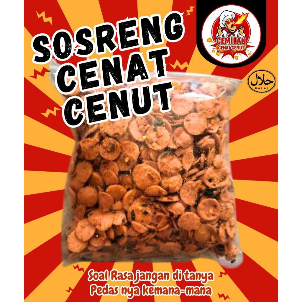

Sosis goreng asli gurih pedas daun jeruk rasa keriuk renyah 250 Gram atau 1/4 kg