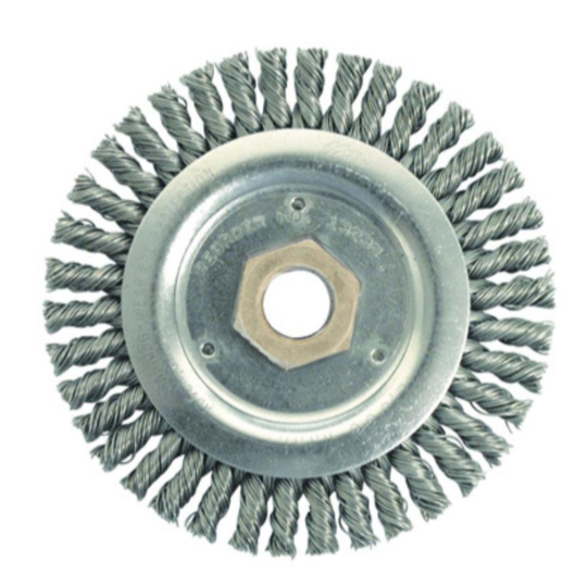 Weiller Wheel Brush / Sikat Piring Kepang Stainless Steel -