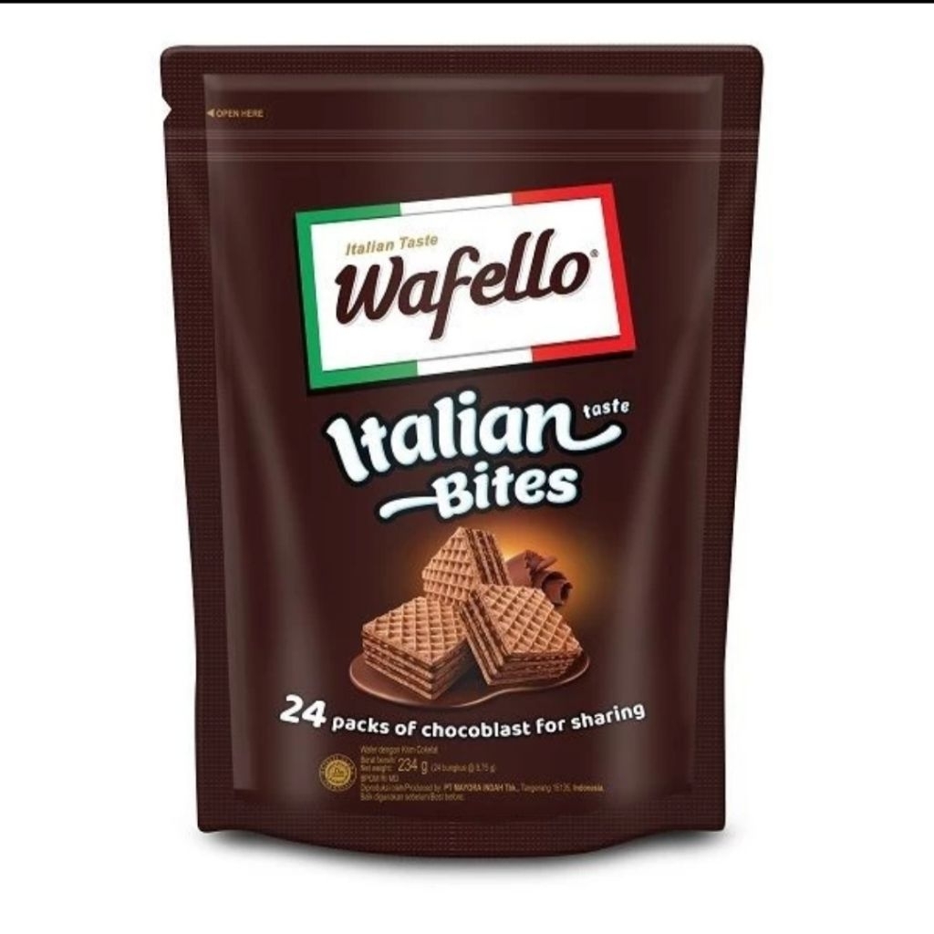 

Wafello Wafer Italia Choco Blast Pouch 234 Gr (Isi 24 Pcs)