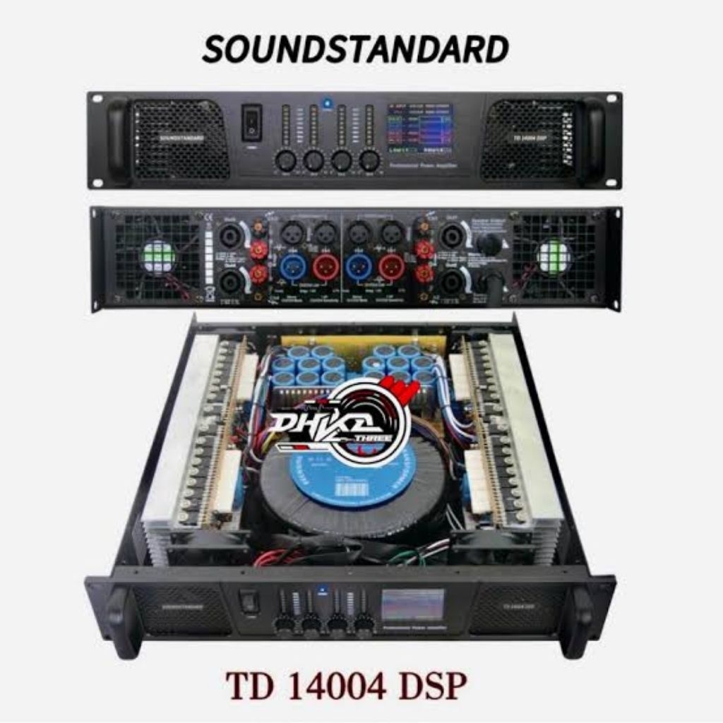 POWER AMPLIFIER SOUNDSTANDARD TD14004 DSP POWER 4 CHANNEL WATT BESAR