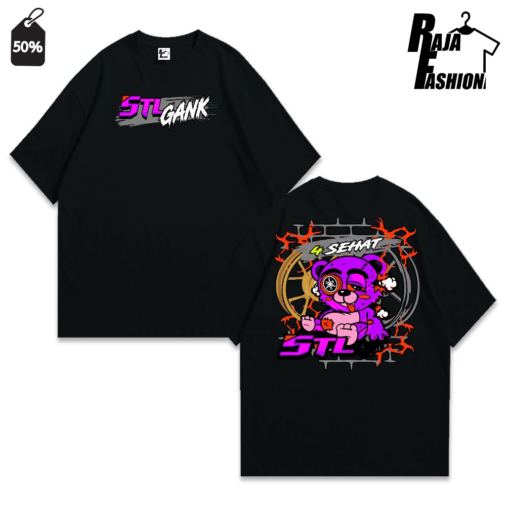 Kaos Distro Racing 5tl Mio Lengan Pendek Combed 30s Pria Wanita