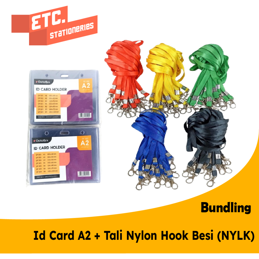 

Paket Bundling Id Card A2 + Tali Nylon Hook Besi (NYLK)