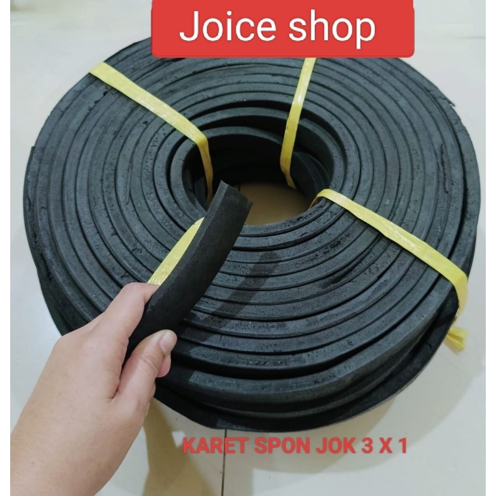 karet spon jok untuk mobil universal ukuran 3×1 cm ( lebar 3cm, tebal 1cm)