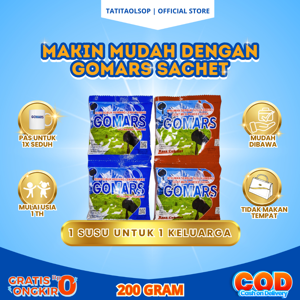 

SACHET SUSU KAMBING ETAWA BUBUK GOMARS - Asma Maag Paru-Paru