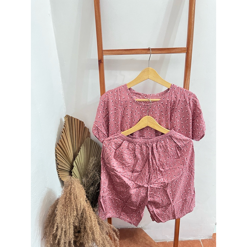 Baju Tidur / Baju Piyama / Setelan Baju Tidur / Setelan Baju Piyama / Baju Tidur Wanita / Celana Tan