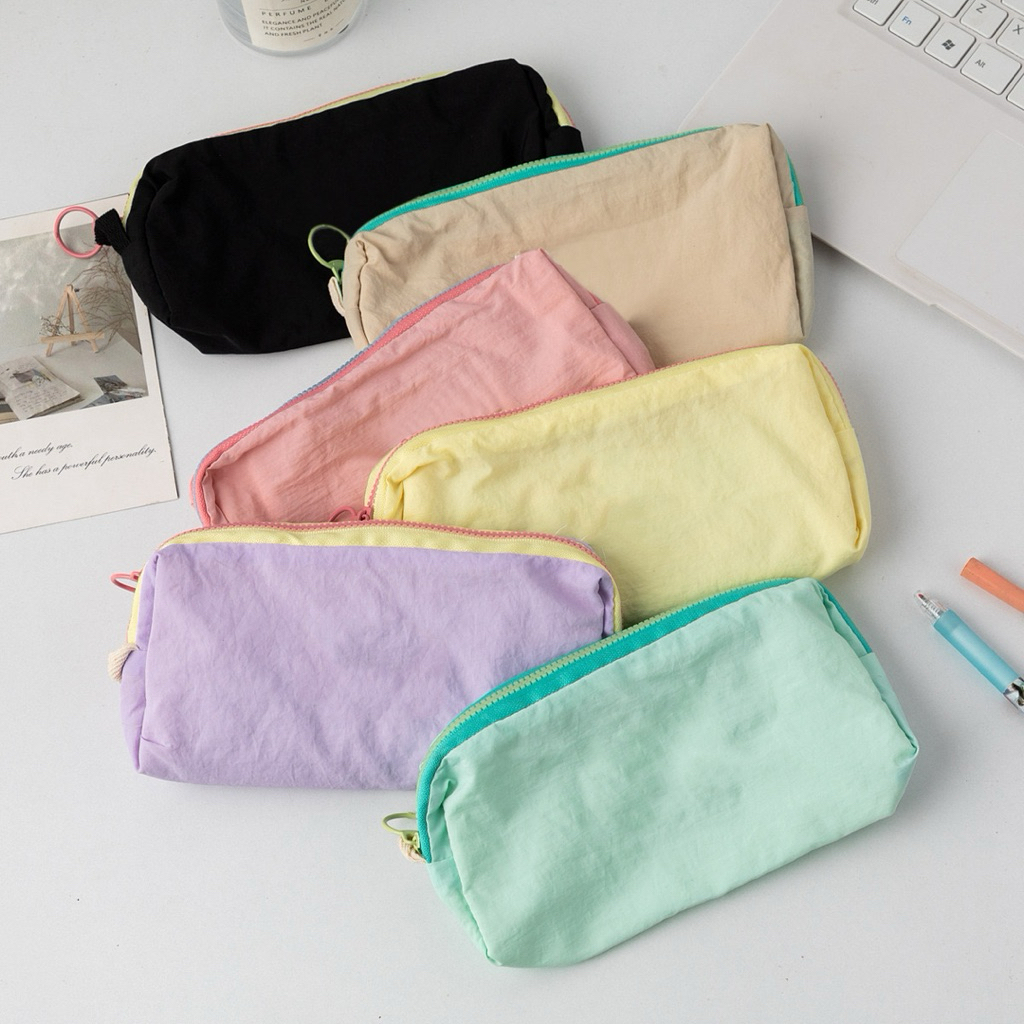 

Luna Pouch Tempat Pencil Warna Warni Aesthetic Korea Lucu Tempat Pensil Anak Cewe Sekolah