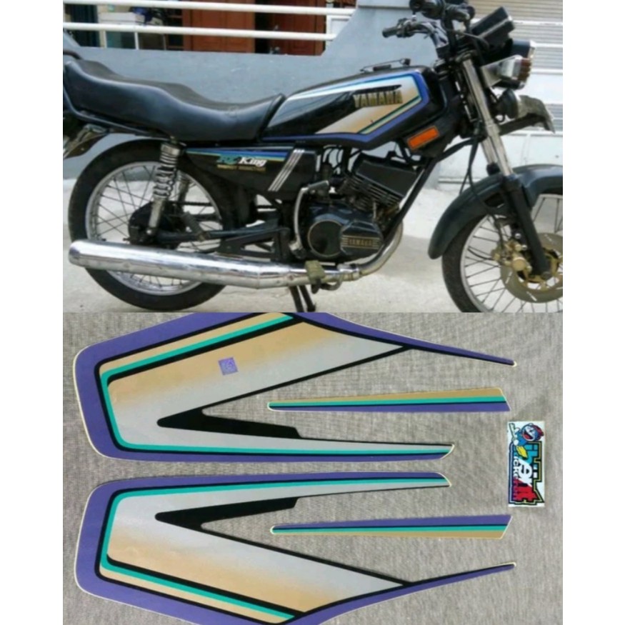 STRIPING RX KING UNGU 1993 STIKER LIS YAMAHA