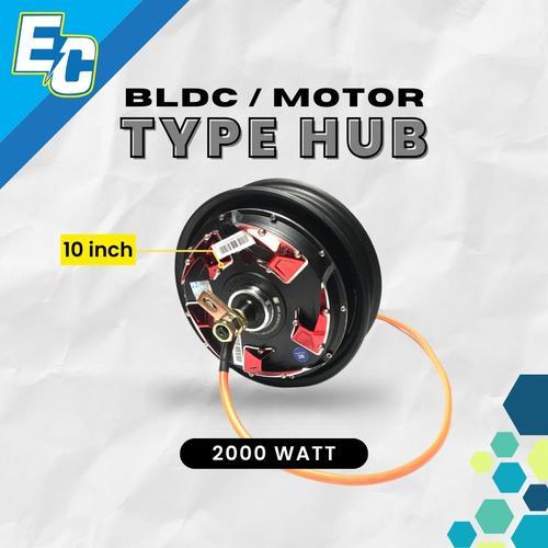 BLDC Motor Listrik QS Motor 2000watt 10inch
