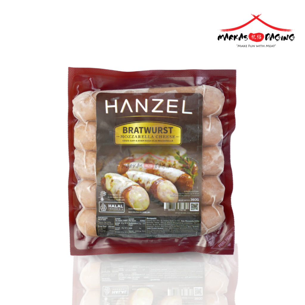 

HANZEL Sosis CHEESE Bratwurs isi 5 - Markasdaging