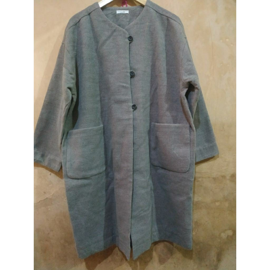 BACA DESKRIPSI - Coat Jumbo Coat Bigsize Coat Wanita Keren Coat Korea Mantel Pria Wanita