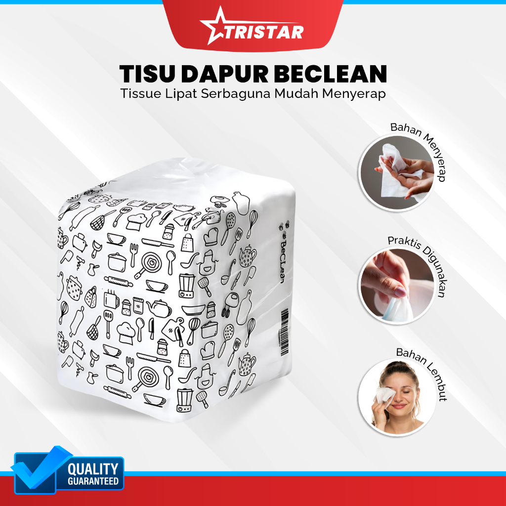 Tisu Dapur Beclean 500Gram Tissue Serbaguna Mudah Menyerap Bisa Dicuci Untuk Kompor Perabotan Rumah