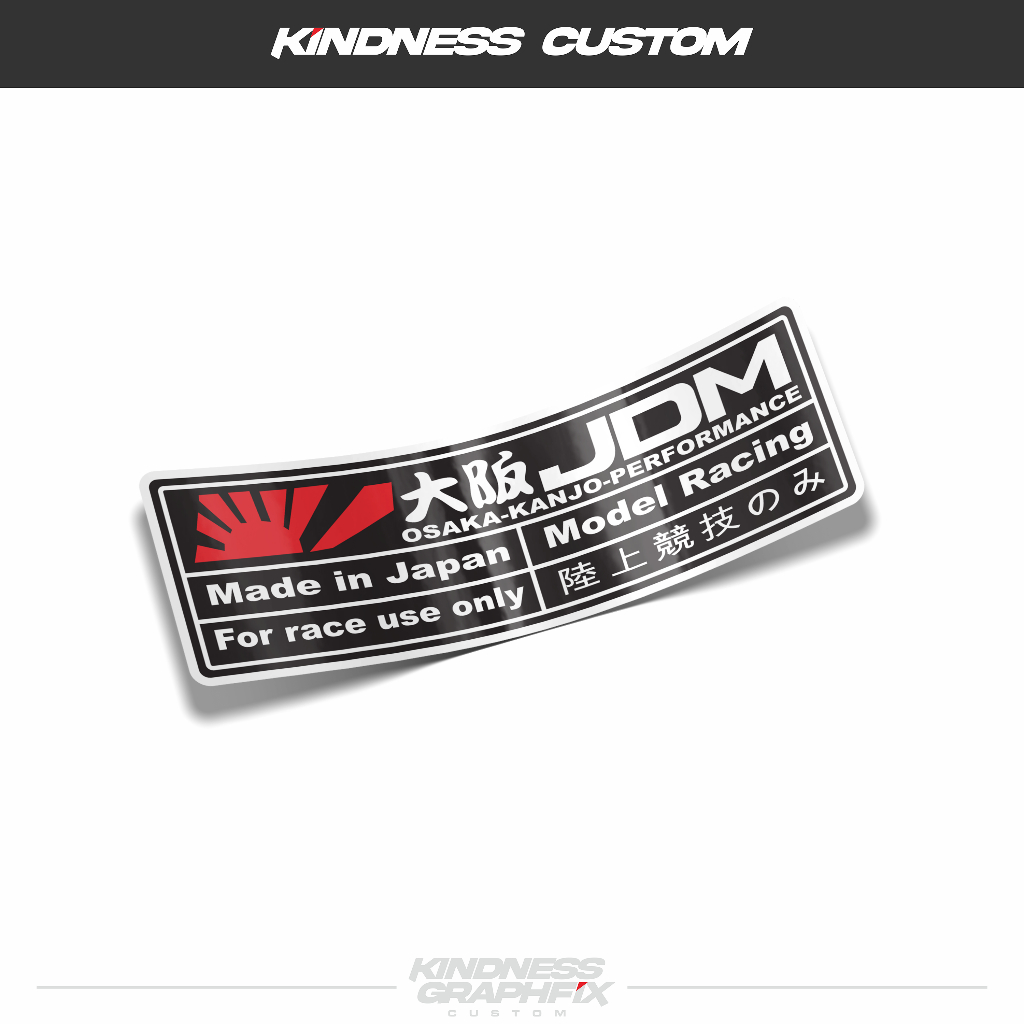 stiker sticker jdm japan racing tag