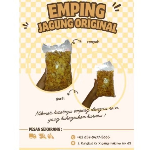 

emping jagung Krispy original 250g