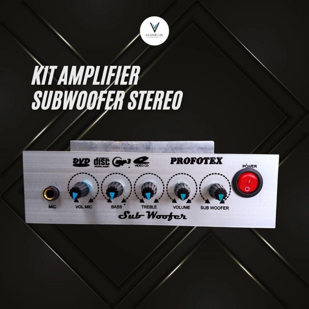 COD Kit Amplifier speaker aktif tip 3055 2955 Mono Filter Subwoofer Mic 1 Chanel