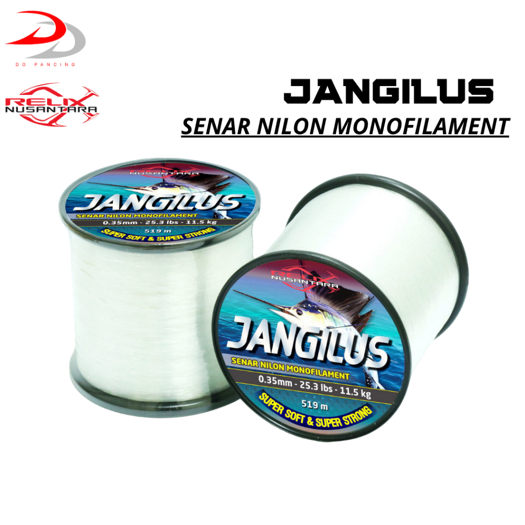 Senar Pancing Relix Nusantara Jangilus Nylon Monofilament Pancing Kuat