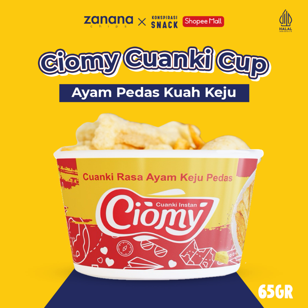 

Ciomy Cuanki Cup | Ayam Pedas Kuah Keju 75g
