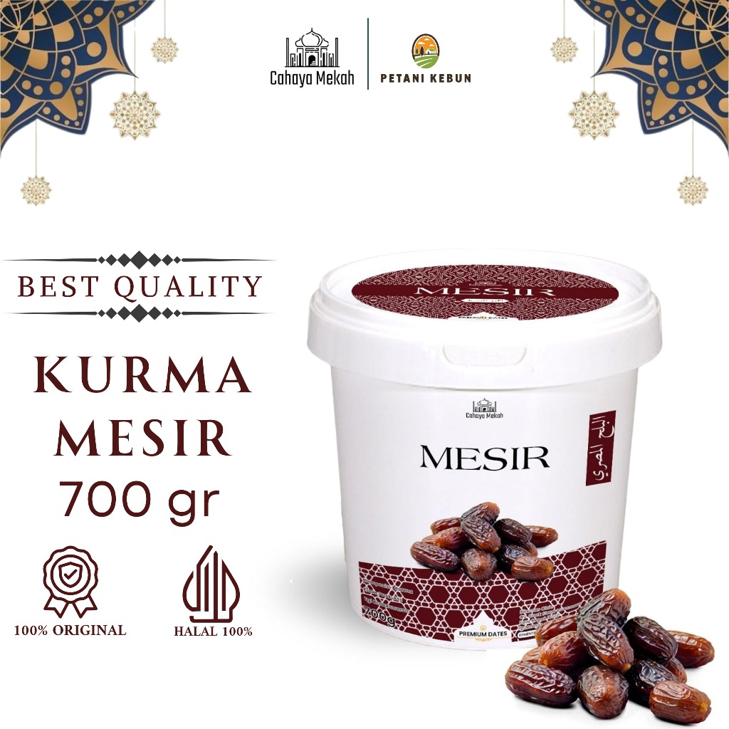 

Cahaya Mekah Kurma Mesir 700g Ember Egyptian Dates Premium Original High Quality