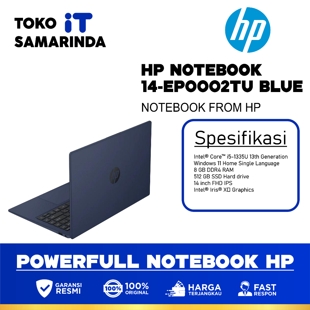 LAPTOP HP 14-EP0002TU I5-1335U 512 GB