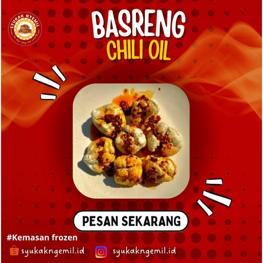 

READY Basreng Chilioil Frozenfood | Gurih Pedas Kenyal | Snack Spicy Frozen | Halal