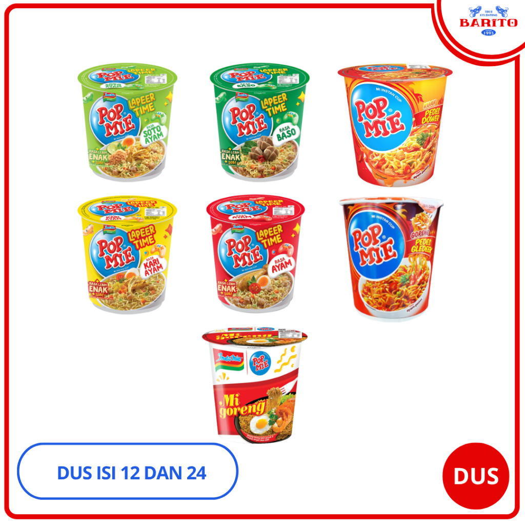 

[DUS/KARTON] PopMie Goreng & Kuah (All Varian) 75gr