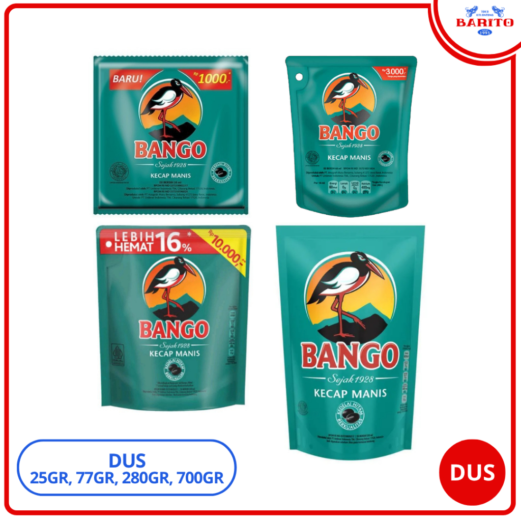 

[DUS/KARTON] BONUS 1 TOPLES Kecap Bango 25gr, 77gr, 280gr, 700gr