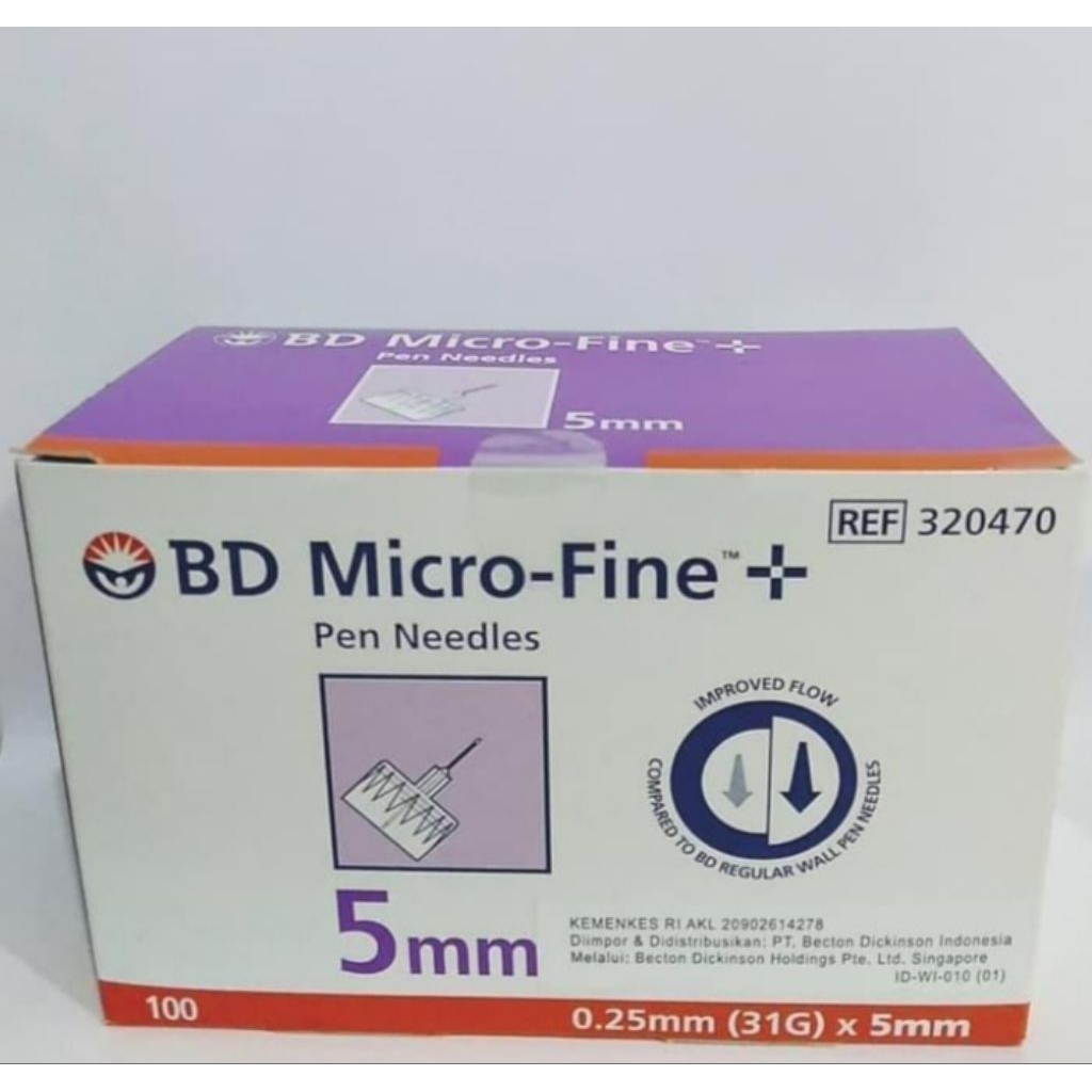 Pen Needles Needle BD Jarum Insulin Micro Fene 5 mm