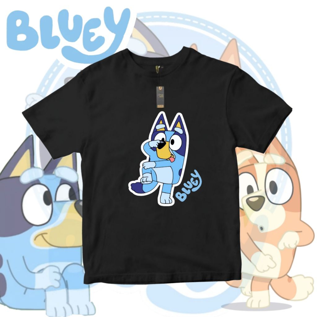 Kaos Anak Bluey Lucu Unisex – Tshirt Kartun Bluey Bahan Adem Nyaman | JK.Store88