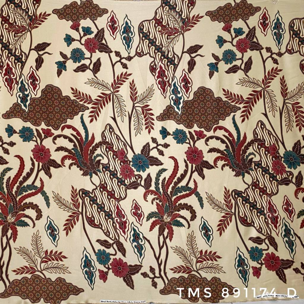 Kain Kemeja Batik Micro Silk Satin Semi Pola Mojang MB Sekar Jaqat by Nazya