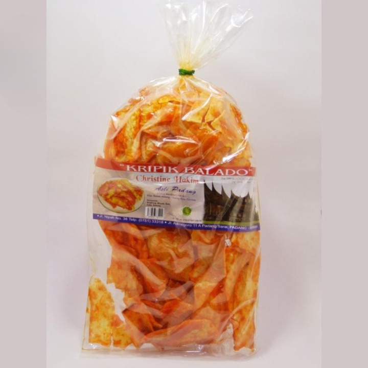 

Makanan Gurih Pedas Kripik Balado 500 Gram Christine Hakim Sanjai Balado Khas Sumatera Barat