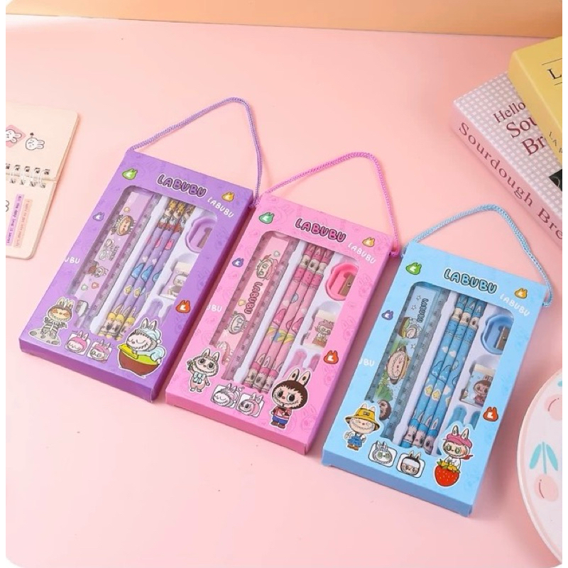 

Set Perlengkapan Sekolah Set Alat Tulis Anak 8in1 Kartun Sanrio