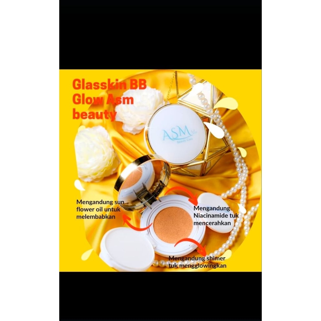 PROMO | ASM GLASSKIN BB GLOW |CUSHION ANTI LUNTUR ASM BEAUTY CARE