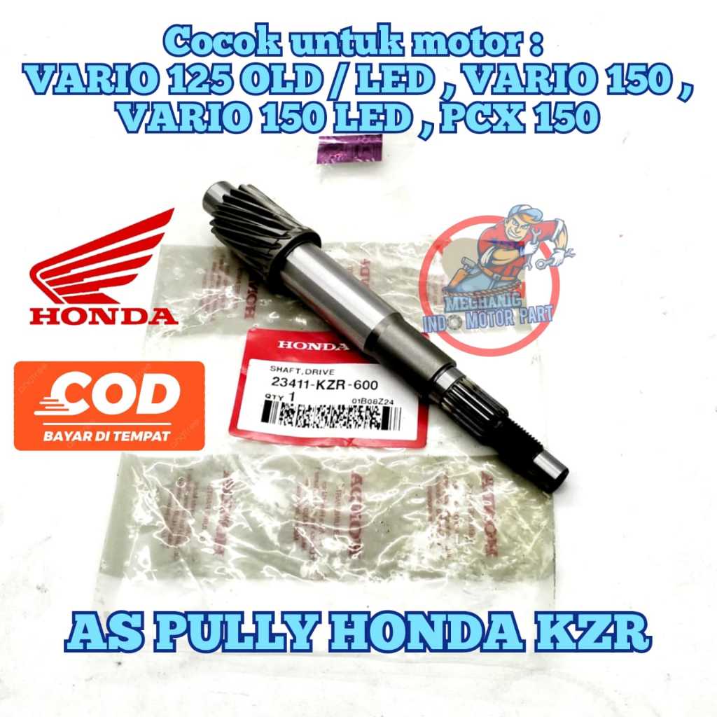 AS PULLY CVT KZR ASLI ORIGINAL HONDA VARIO 125 TECHNO OLD VARIO 125 LED VARIO 150 LED PCX 150 CBU AS